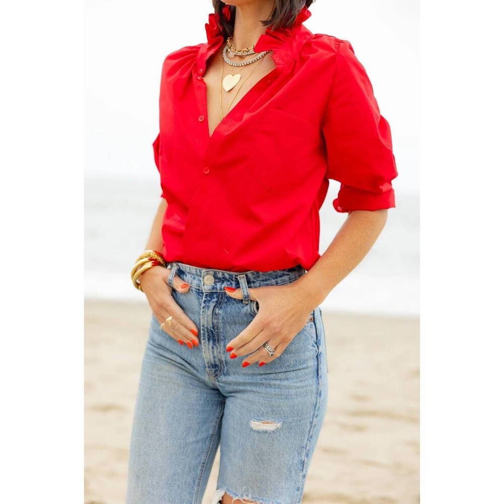 NEW SHOP KMJ southern lover top in red